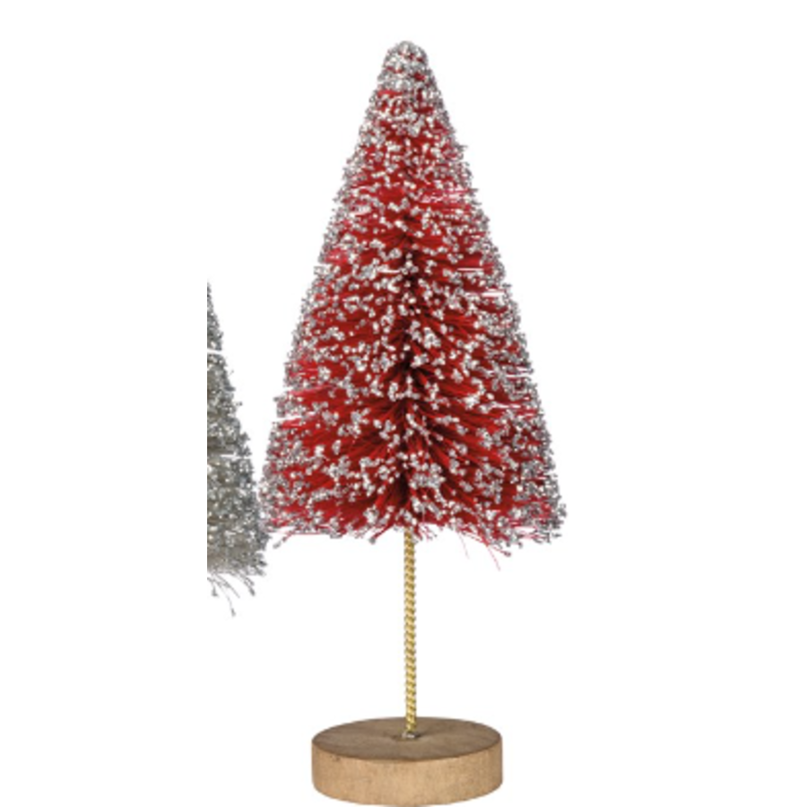 Bottle Brush Silver Glitter