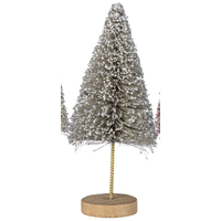 Bottle Brush Silver Glitter