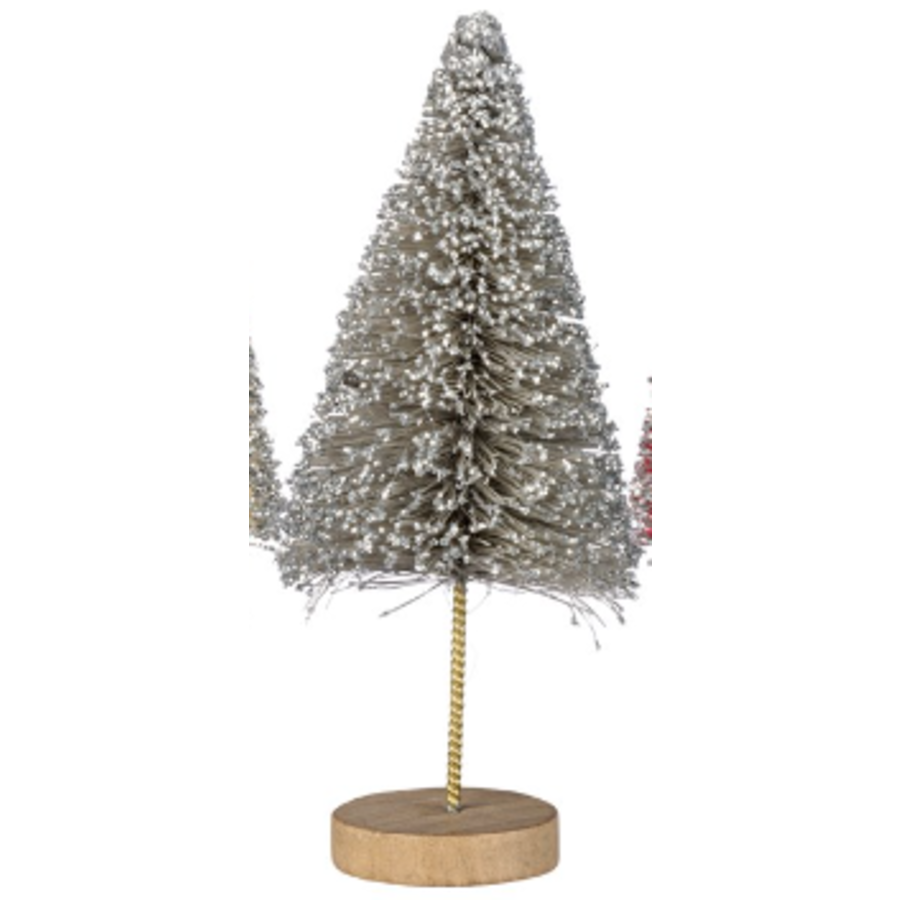 Bottle Brush Silver Glitter