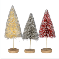 Bottle Brush Silver Glitter