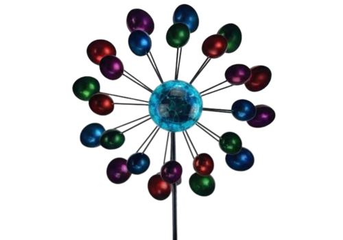  Spinner Stake Solar Multi Color Balls 