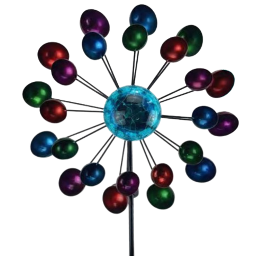  Spinner Stake Solar Multi Color Balls 