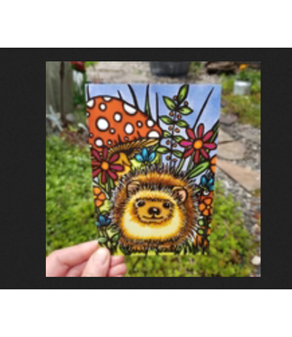 Sarah Angst Hedgehog Postcard