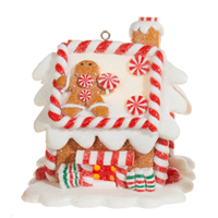 3.25" Lighted Gingerbread House Orn