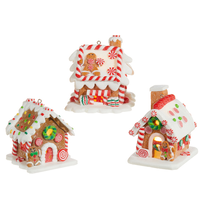 3.25" Lighted Gingerbread House Orn