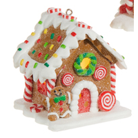 3.25" Lighted Gingerbread House Orn