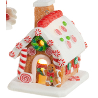 3.25" Lighted Gingerbread House Orn