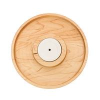 Round Maple Cracker Tray