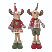 Plush Fuzzy Christmas Moose