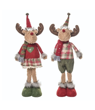 Plush Fuzzy Christmas Moose