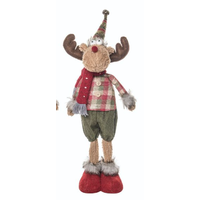 Plush Fuzzy Christmas Moose