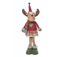 Plush Fuzzy Christmas Moose