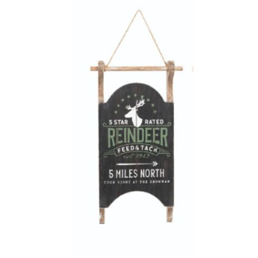 Rustic Sled Sign