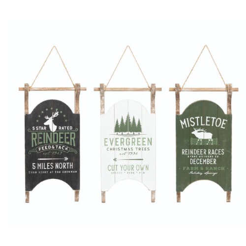  Rustic Sled Sign 