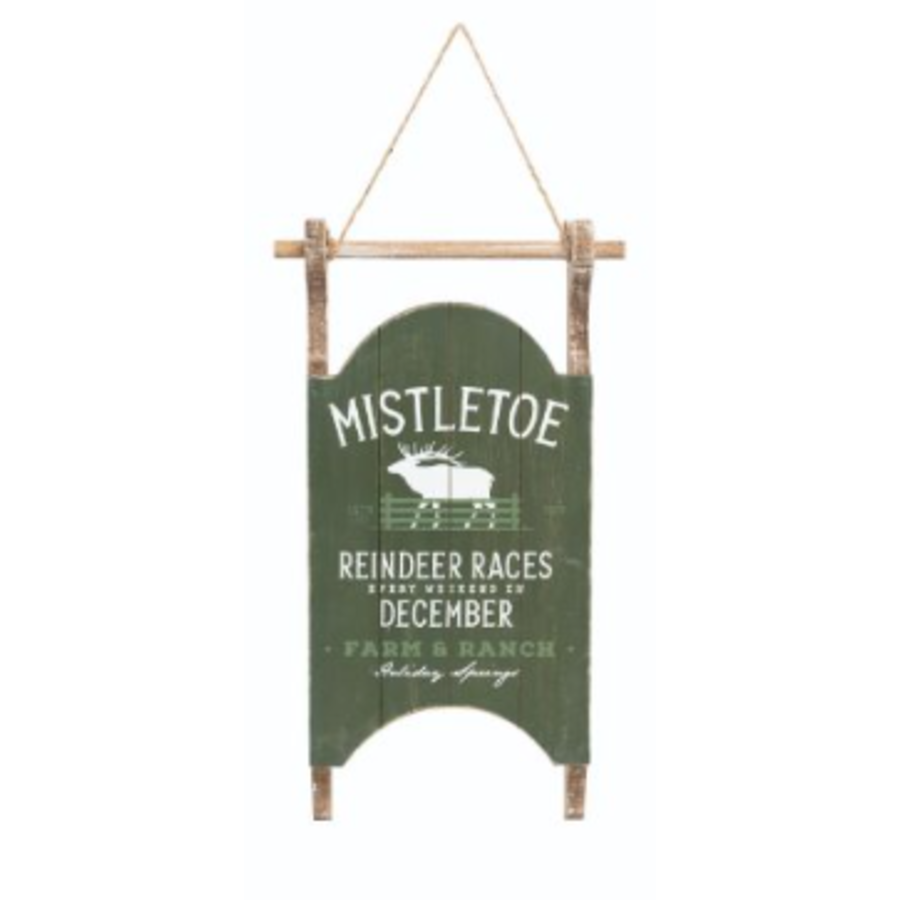 Rustic Sled Sign