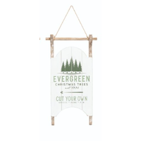 Rustic Sled Sign