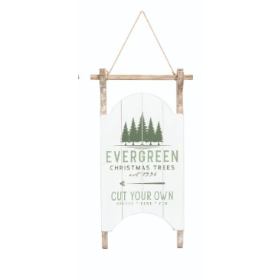 Rustic Sled Sign