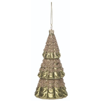 Glass Vintage Tree Ornament