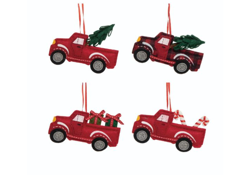  Felt Truck Ornament 