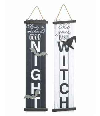 Hanging Wicked Slat Decor basic witch