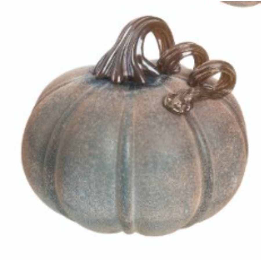 Frosty Glass Pumpkins