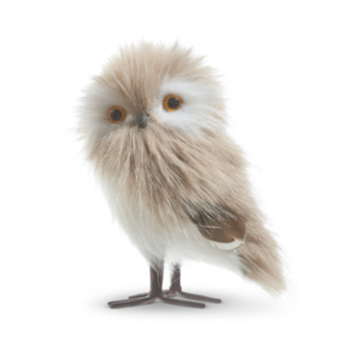  Grey Owl Ornament 5" 