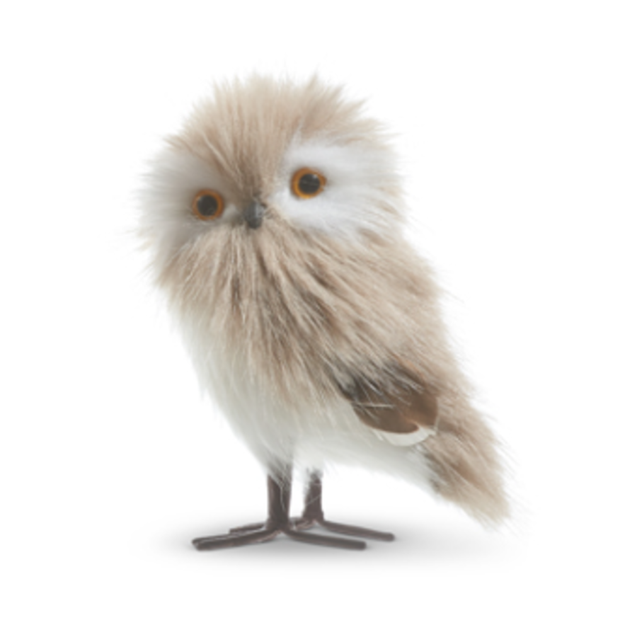 Grey Owl Ornament 5"