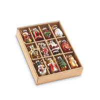 Box of Vintage Traditional Ornaments 2"