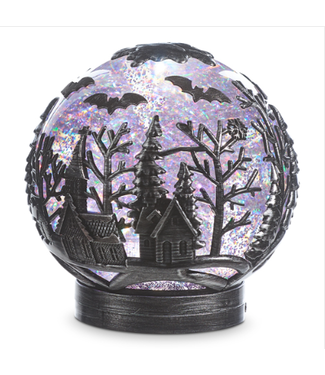 Spooky Night Swirling Glitter Globe 6.5"