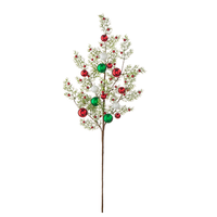 Cedar And Ball Ornament Spray 33"