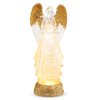 13" Lighted Angel w/ Gold Swirling Glitter