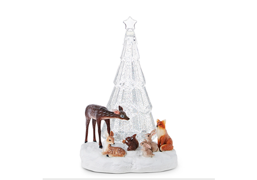  Swirling Tree with Animals 10.25" 
