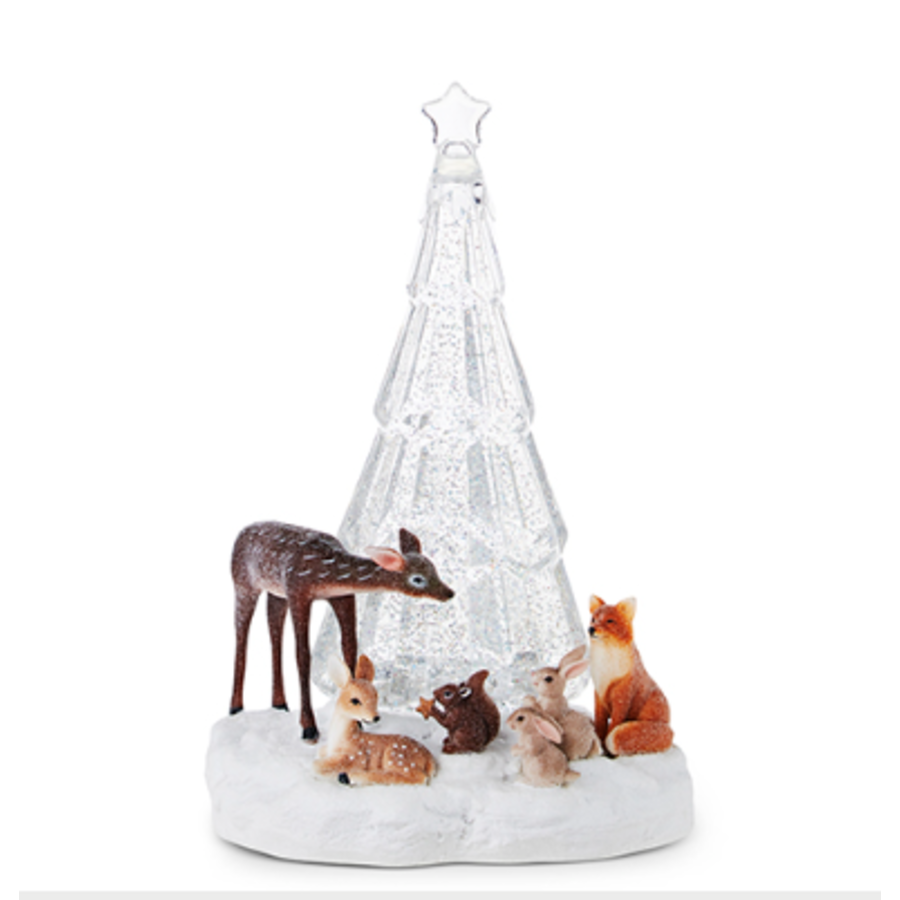 Swirling Tree with Animals 10.25"