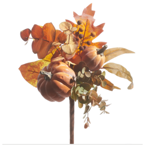 Pumpkin Floral Pick 15"   Pumpkin Floral Pick 15"