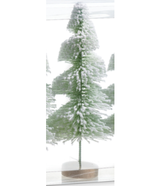 Snowy Bottle Brush Trees 9" Individual