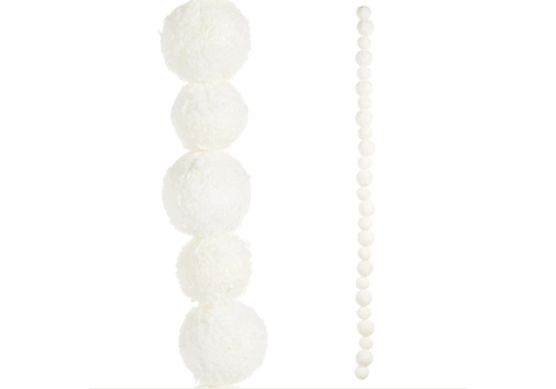 Snowball Garland 4'   Snowball Garland 4'
