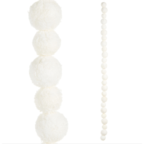  Snowball Garland 4' 