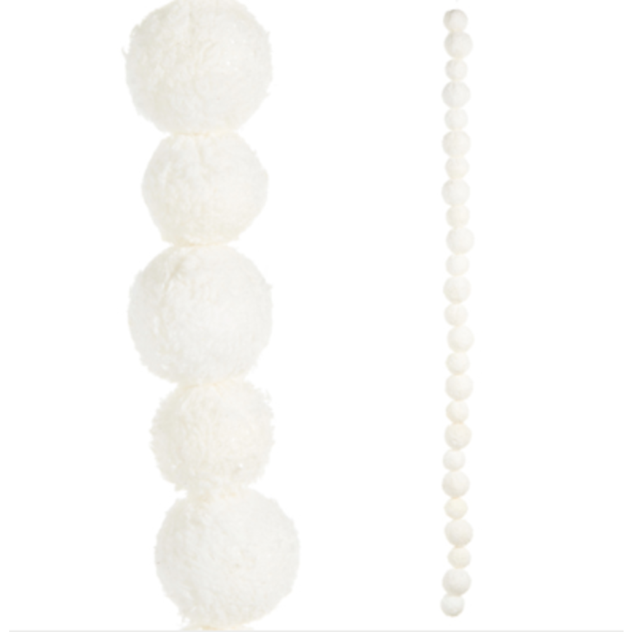Snowball Garland 4'