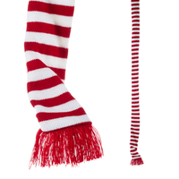 Striped Knit Scarf Garland 6'