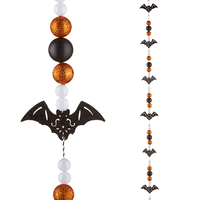Bat and Glittered Ball Garland 6'