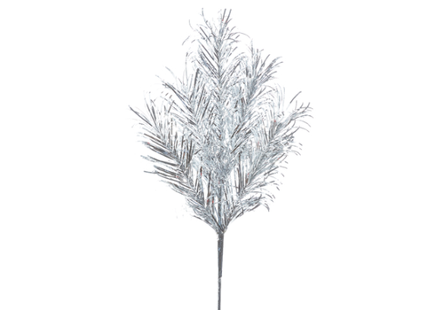  Silver Tinsel Spray 28" 