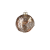 Pinecone Branch Glass Ornament