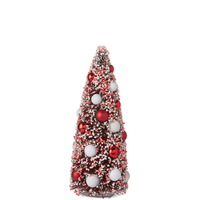 Red and White Bottle Brush Trees