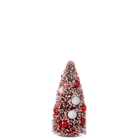 Red and White Bottle Brush Trees
