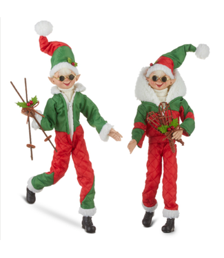 Skiing Posable Elf