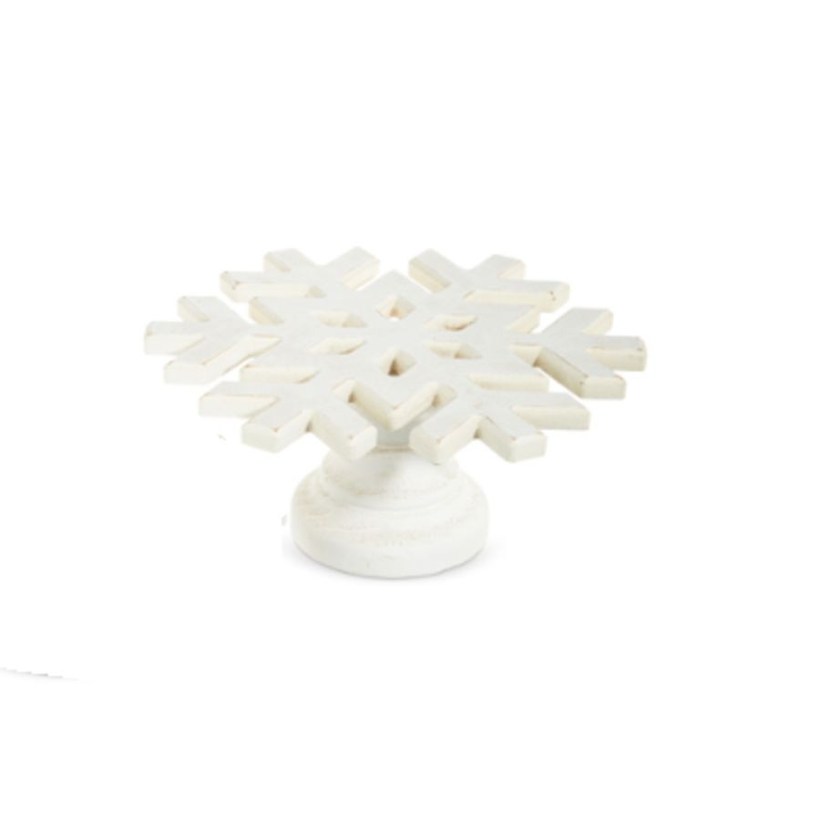 White Snowflake Pedestals