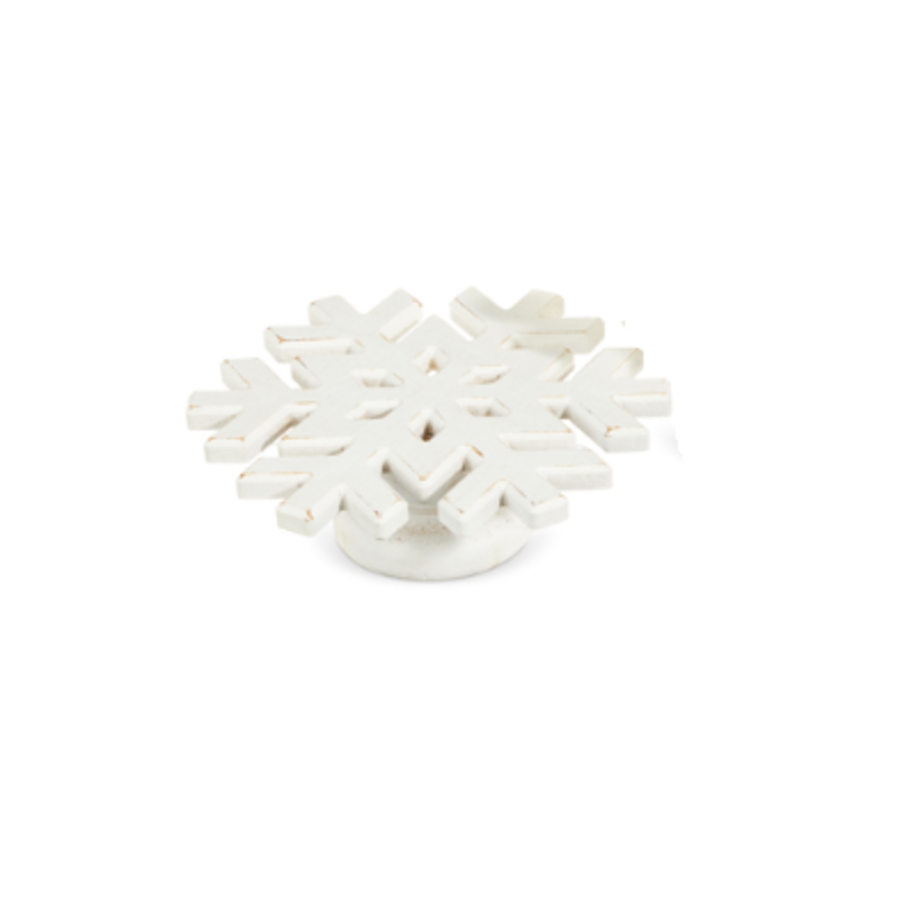 White Snowflake Pedestals