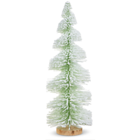 Green Snowy Bottle Brush Tree