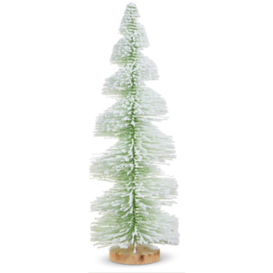 Green Snowy Bottle Brush Tree