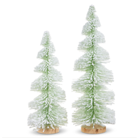 Green Snowy Bottle Brush Tree